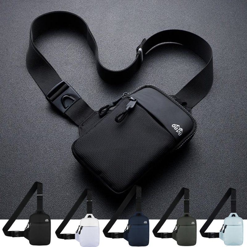 Waterproof Chest Bag For Men Large Capacity Outdoor Travel Pouch Cycling Running Shoulder Bag 1