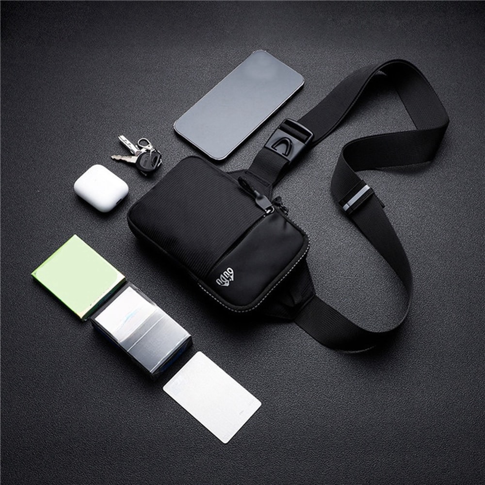 Waterproof Chest Bag For Men Large Capacity Outdoor Travel Pouch Cycling Running Shoulder Bag 2