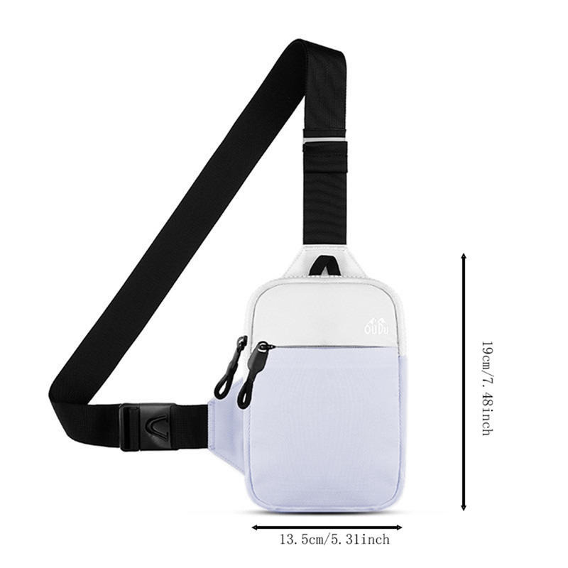 Waterproof Chest Bag For Men Large Capacity Outdoor Travel Pouch Cycling Running Shoulder Bag 3