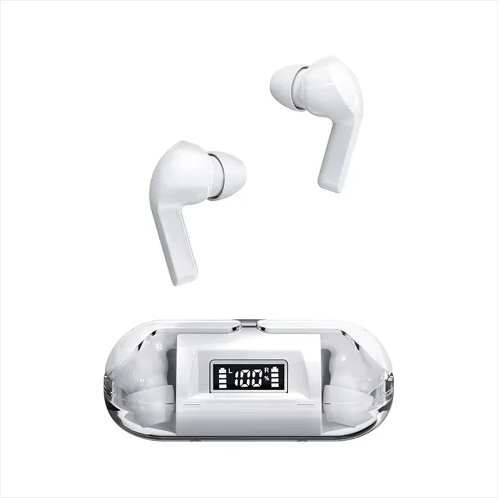 Premium Wireless Bluetooth Earbuds with Smart LED Display & Noise Cancelling