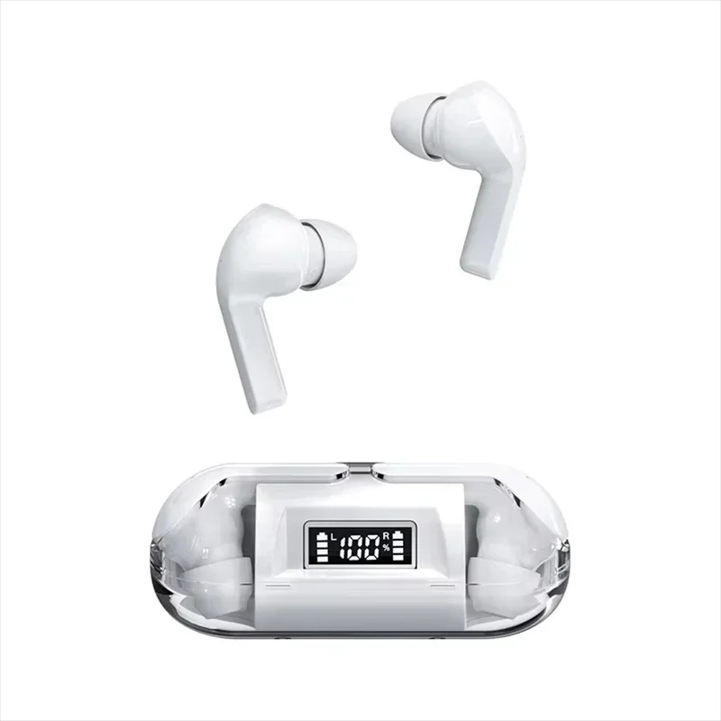 Premium Wireless Bluetooth Earbuds with Smart LED Display & Noise Cancelling