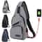 UrbanCharge Pro USB Sling Bag For Men Anti Theft Crossbody Chest Bag With Built In Power Port 0