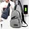 UrbanCharge Pro USB Sling Bag For Men Anti Theft Crossbody Chest Bag With Built In Power Port 1