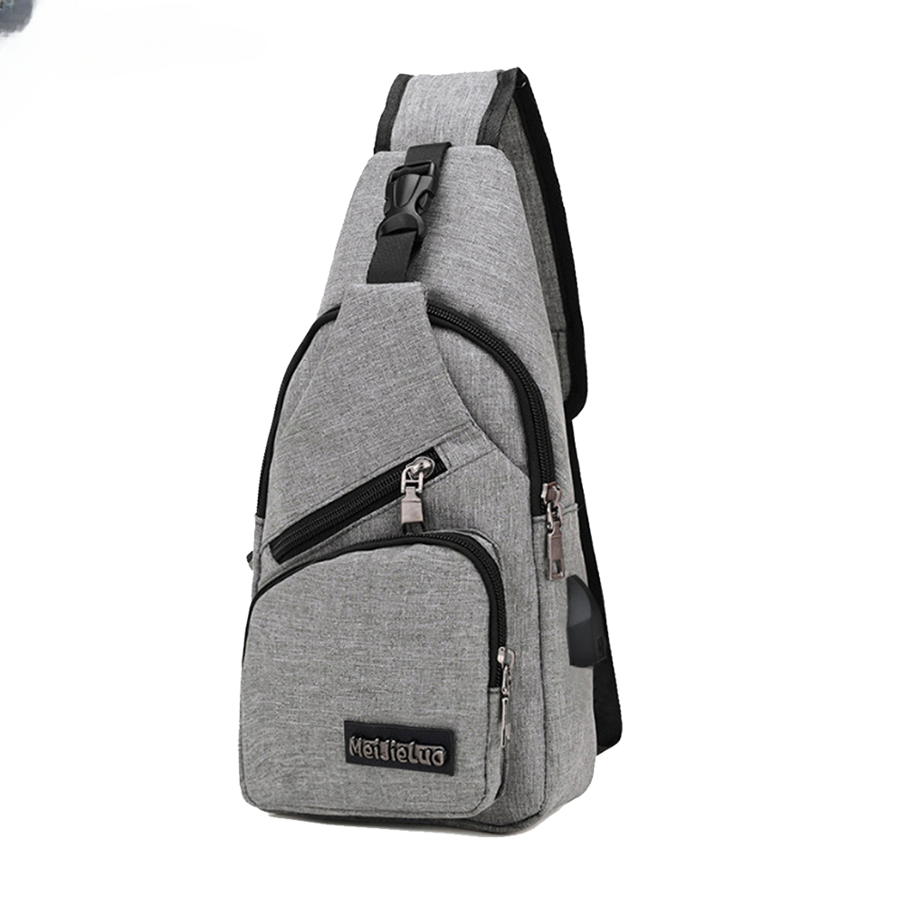 UrbanCharge Pro USB Sling Bag For Men Anti Theft Crossbody Chest Bag With Built In Power Port 5
