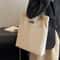 Stylish Everyday Womens Canvas Tote Bag Large Capacity Tote For Shopping Beach Daily Use 1