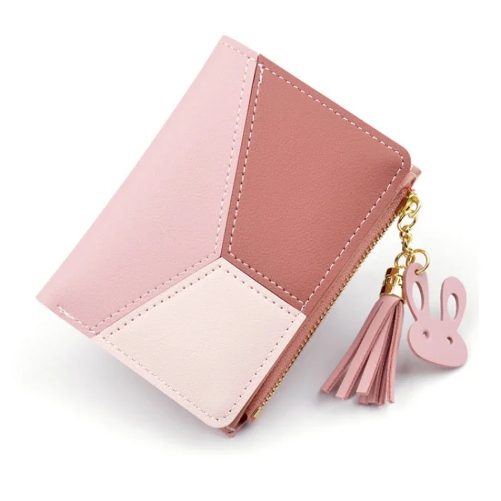 Classic Womens Leather Wallet Compact Mini Coin Purse Portable Card Holder 0