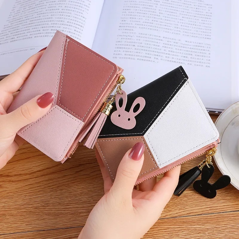 Classic Womens Leather Wallet Compact Mini Coin Purse Portable Card Holder 1