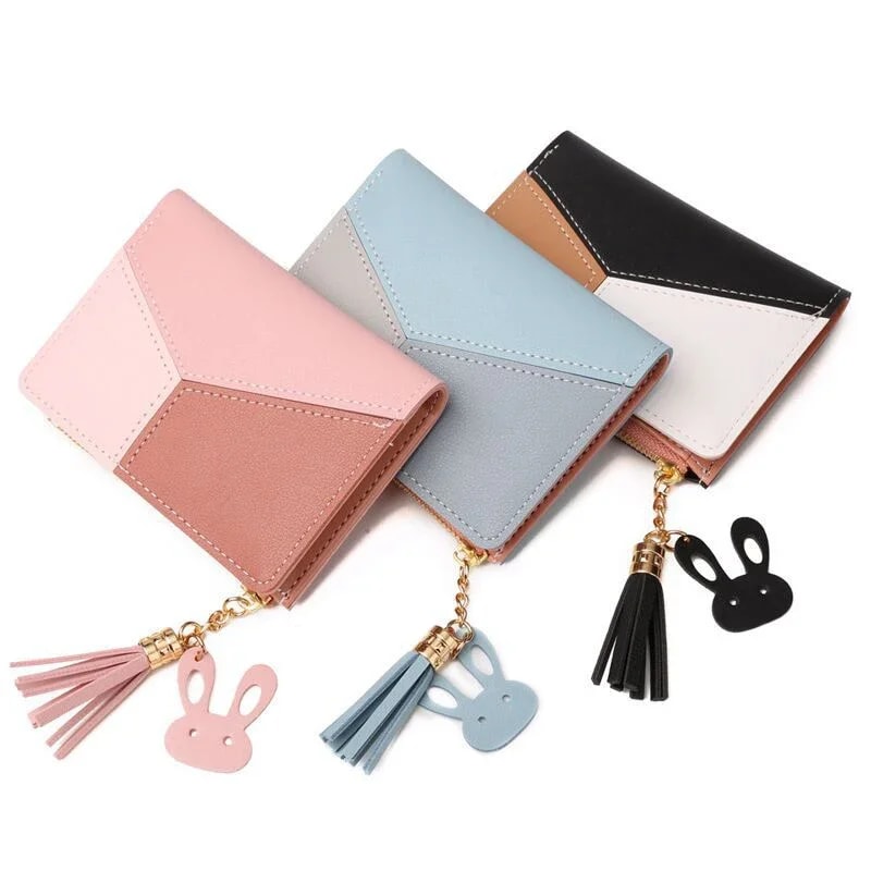 Classic Womens Leather Wallet Compact Mini Coin Purse Portable Card Holder 5