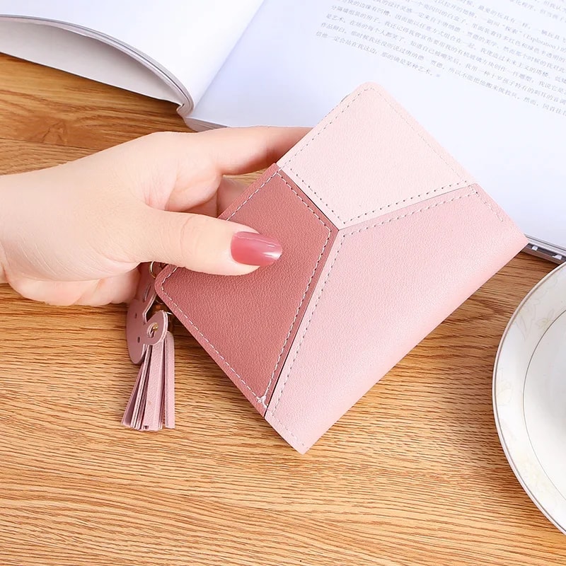 Classic Womens Leather Wallet Compact Mini Coin Purse Portable Card Holder 6