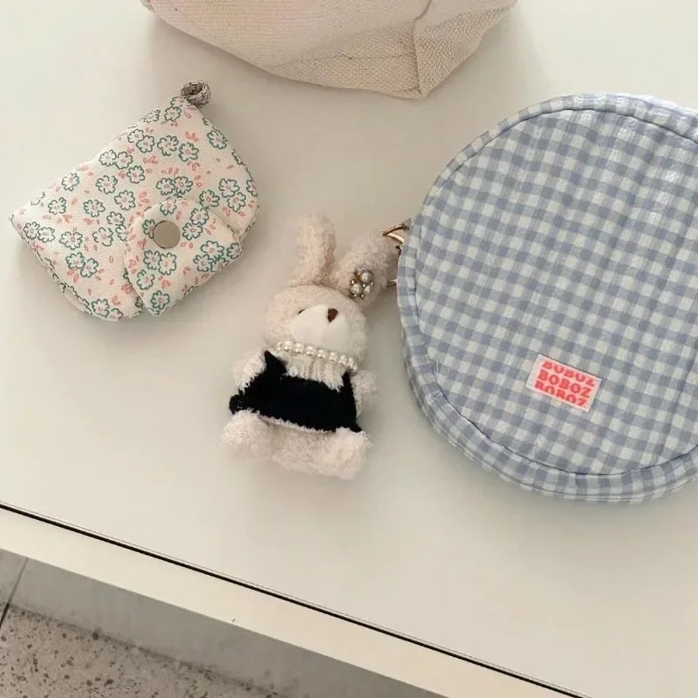 Cute Floral Mini Wallet Student Coin Purse Portable Cute Card Holder Wallet For Girls 2