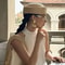 Breathable Raffia Beach Hat Unisex Summer Straw Sun Hat Beret