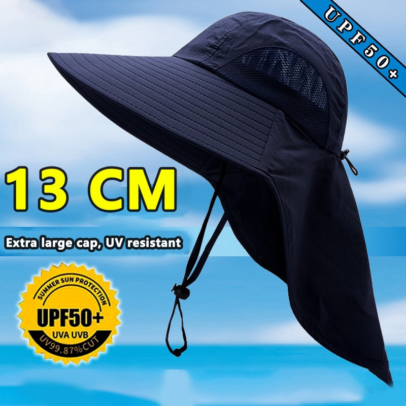Quick Dry Outdoor Wide Brim Fishing & Hiking Sun Protection Hat with Neck Cover