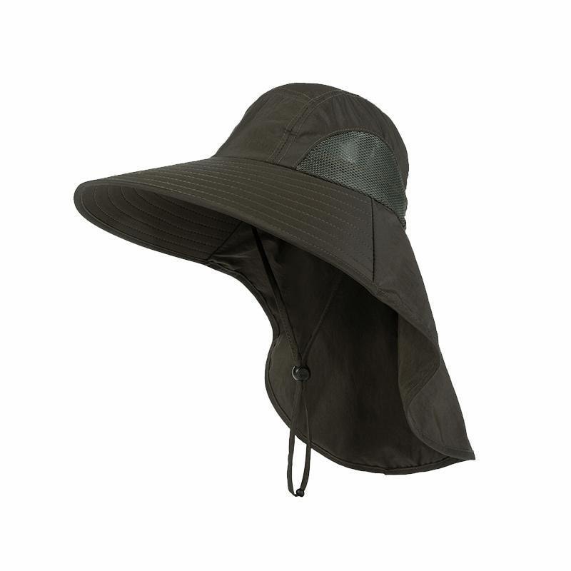 Quick Dry Outdoor Wide Brim Fishing & Hiking Sun Protection Hat with Neck Cover