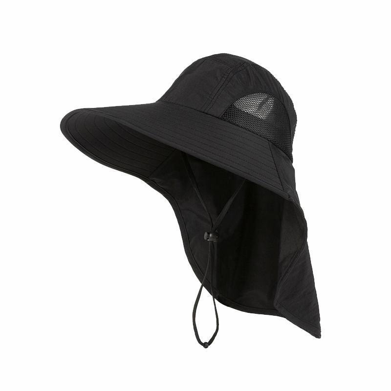 Quick Dry Outdoor Wide Brim Fishing & Hiking Sun Protection Hat with Neck Cover