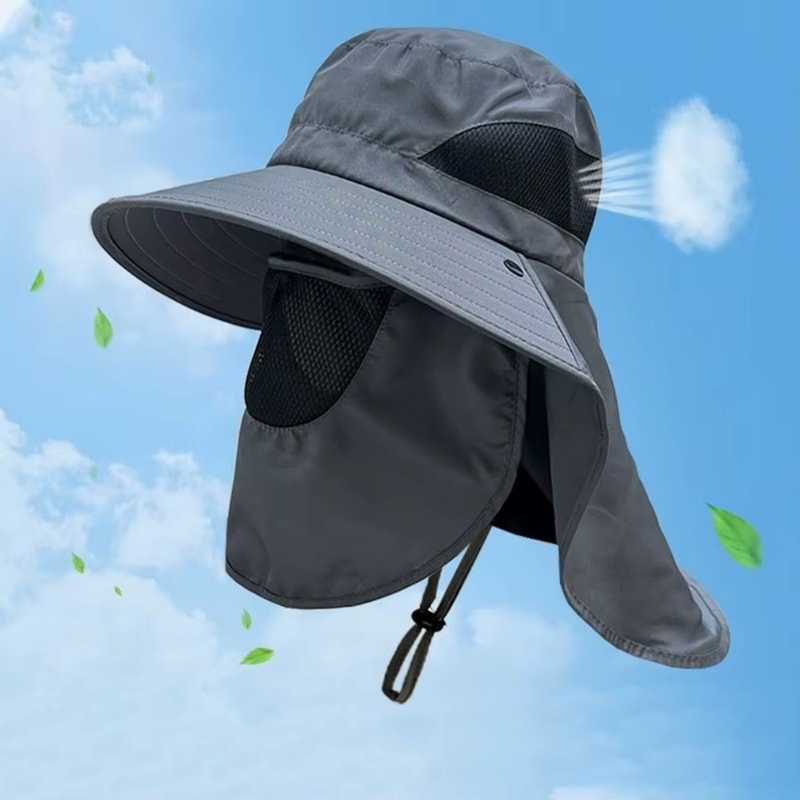 All Day Outdoor Sun Protection Hat UV Protection Sun Hat With Neck Flap For Fishing Hiking Camping 1