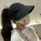 Stylish Foldable Wide Brim Sun Hat For Women Breathable Ponytail Sun Hat With Ventilated Top 0
