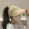 Stylish Foldable Wide Brim Sun Hat For Women Breathable Ponytail Sun Hat With Ventilated Top 1