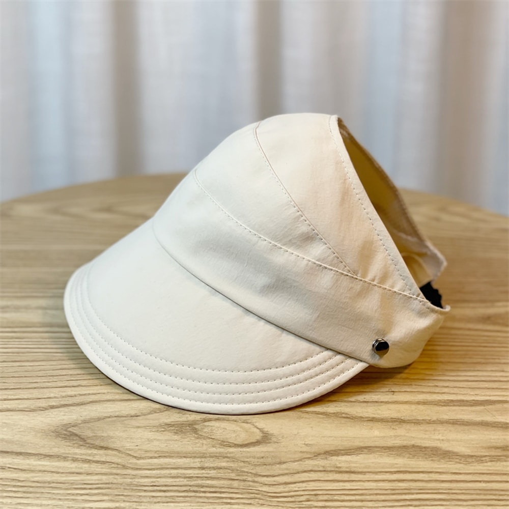 Stylish Foldable Wide Brim Sun Hat For Women Breathable Ponytail Sun Hat With Ventilated Top 5
