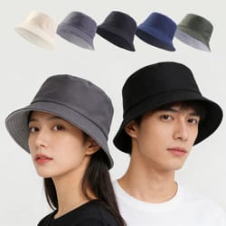 breathable unisex cotton sun hat summer sun protection fisherman style bucket hat