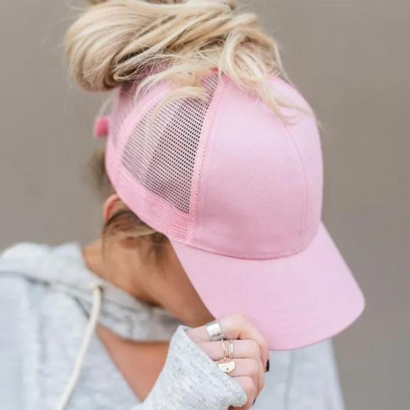 Summer Breathable High Ponytail Hat Mesh Baseball Cap Quick Dry Adjustable Sun Sports Cap For Women 1