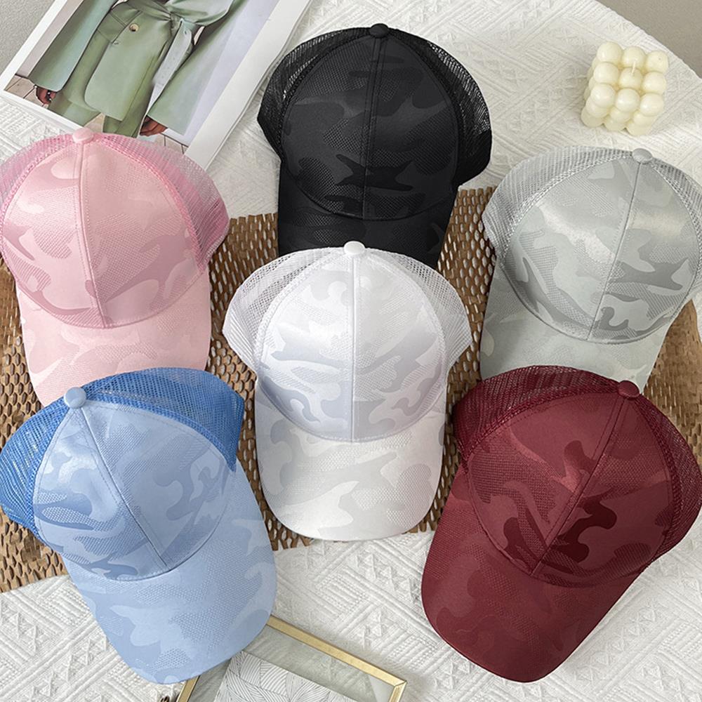 Summer Breathable High Ponytail Hat Mesh Baseball Cap Quick Dry Adjustable Sun Sports Cap For Women 3