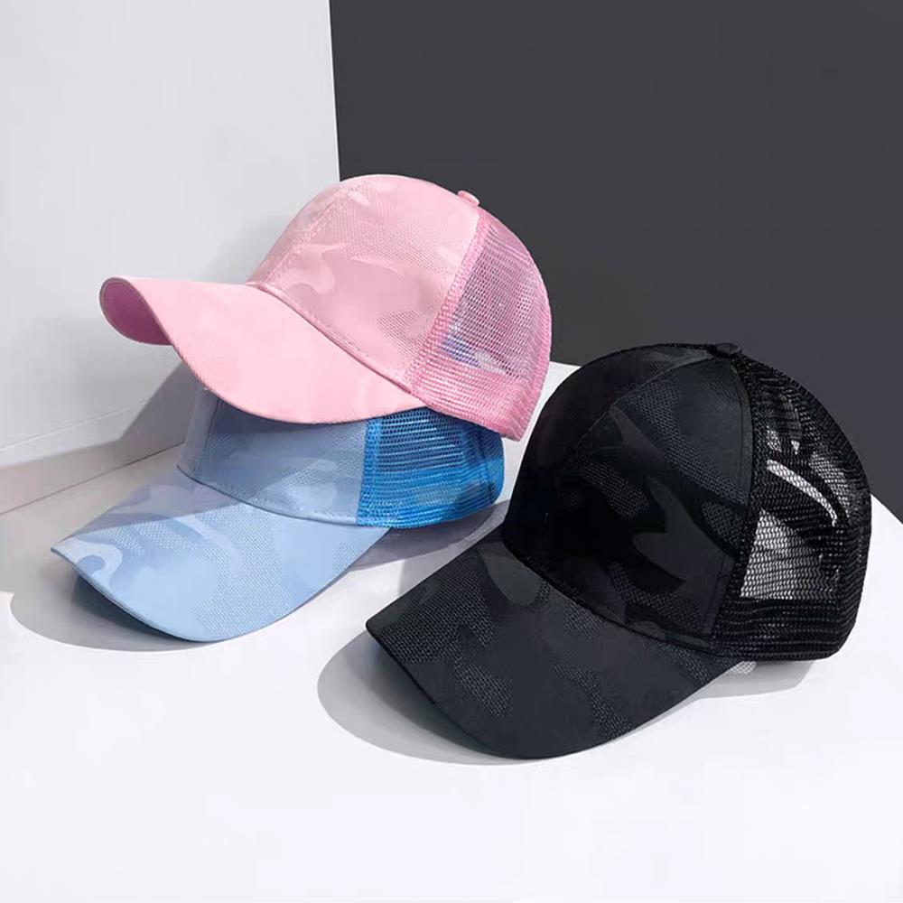 Summer Breathable High Ponytail Hat Mesh Baseball Cap Quick Dry Adjustable Sun Sports Cap For Women 4