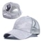Summer Breathable High Ponytail Hat Mesh Baseball Cap Quick Dry Adjustable Sun Sports Cap For Women 7