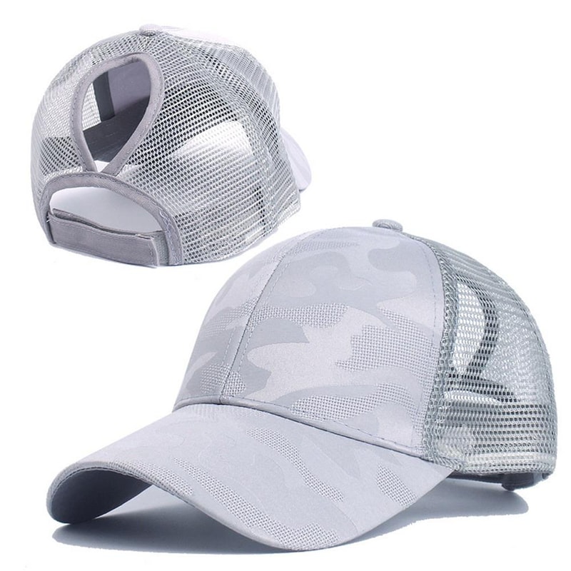 Summer Breathable High Ponytail Hat Mesh Baseball Cap Quick Dry Adjustable Sun Sports Cap For Women 7