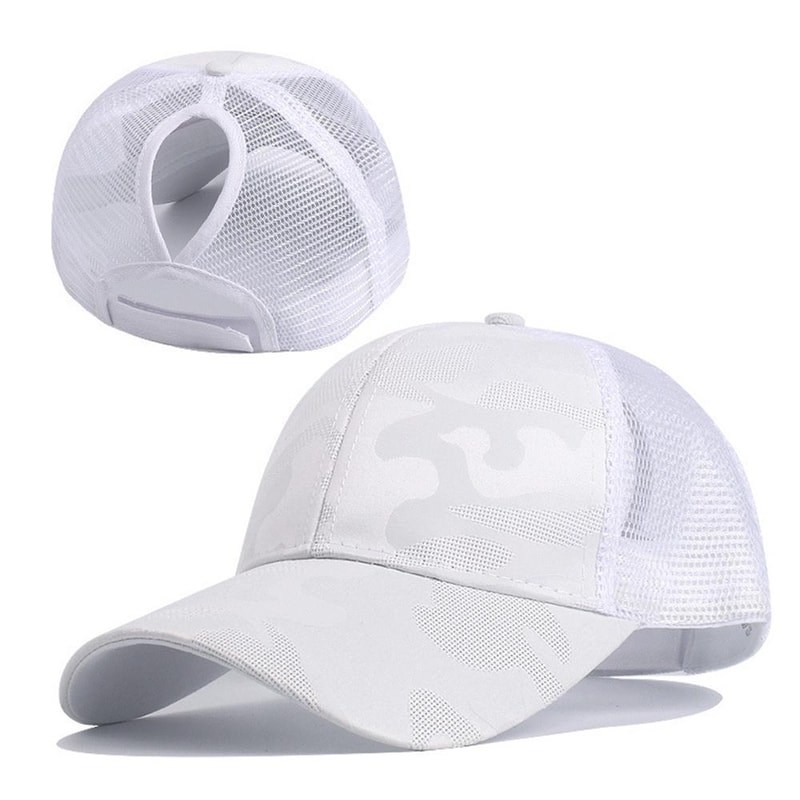 Summer Breathable High Ponytail Hat Mesh Baseball Cap Quick Dry Adjustable Sun Sports Cap For Women 8