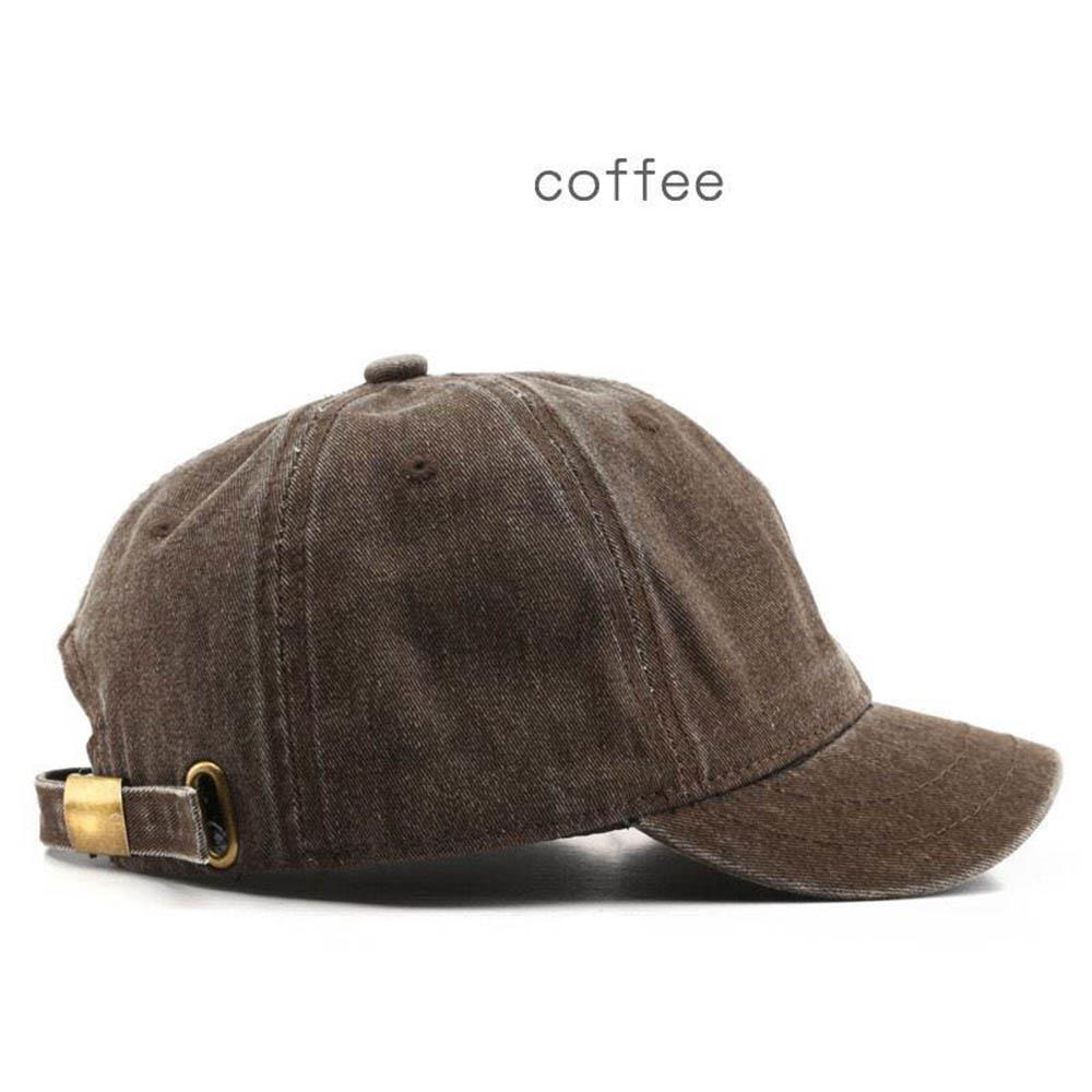 Retro Short Brim Baseball Cap Adjustable Outdoor Sun Hat For Men Women Cotton Streetwear Hat 5