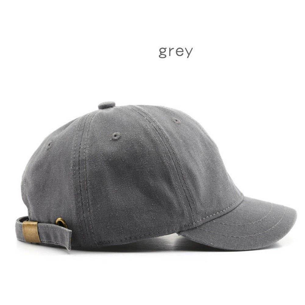 Retro Short Brim Baseball Cap Adjustable Outdoor Sun Hat For Men Women Cotton Streetwear Hat 6