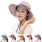 Womens Wide Brim Bucket Hat With Ponytail Hole Quick Dry Outdoor Sun Protection Hat 0