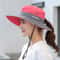 Womens Wide Brim Bucket Hat With Ponytail Hole Quick Dry Outdoor Sun Protection Hat 3