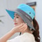 Womens Wide Brim Bucket Hat With Ponytail Hole Quick Dry Outdoor Sun Protection Hat 6