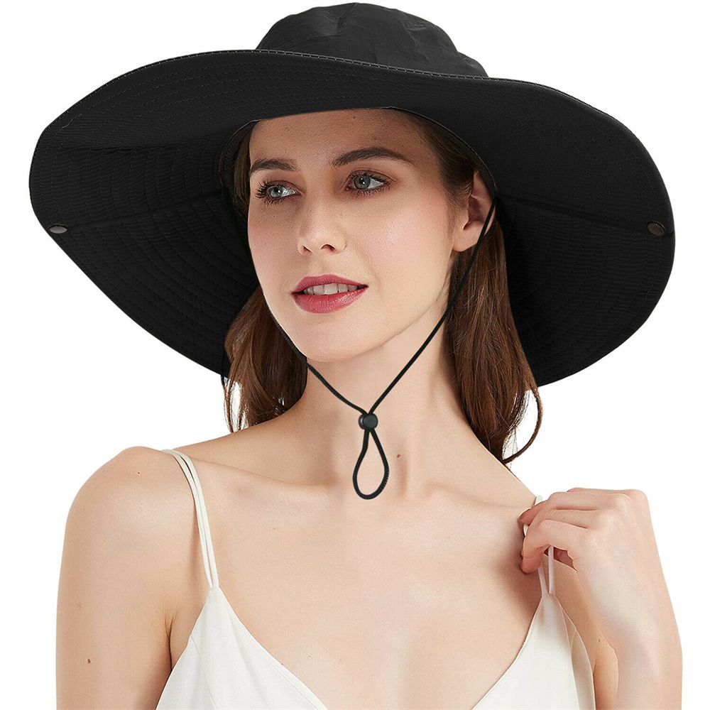 Premium Unisex Wide Brim Sun Hat Breathable UV Protection Fishing Outdoor Bucket Cap 1