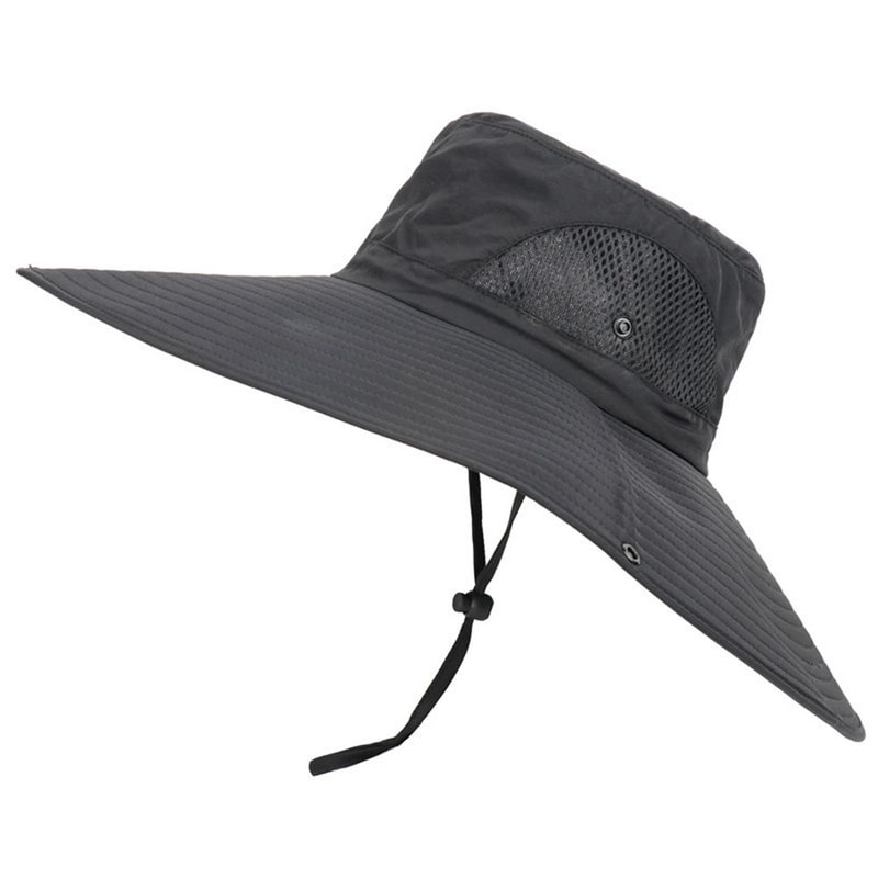 Premium Unisex Wide Brim Sun Hat Breathable UV Protection Fishing Outdoor Bucket Cap 6
