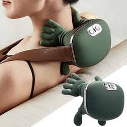 ultimate neck & shoulder deep kneading massager shawl with heat therapy
