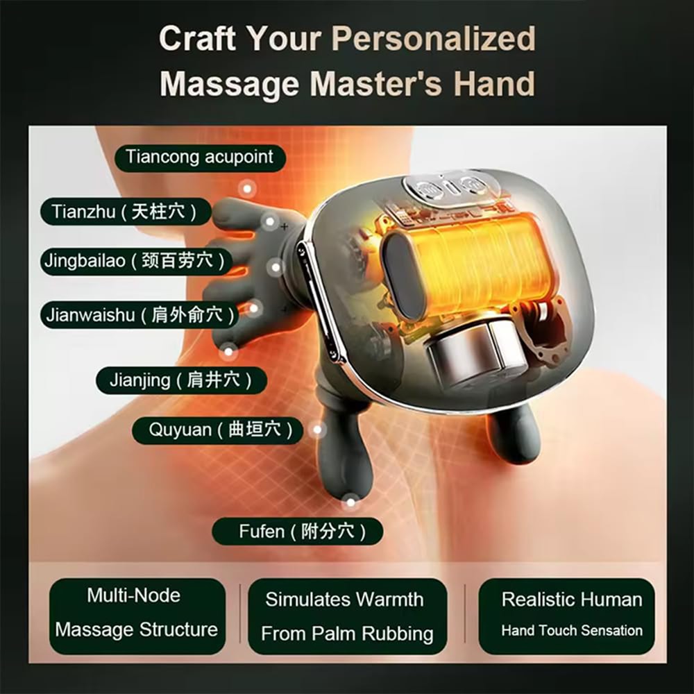 Ultimate Neck & Shoulder Deep Kneading Massager Shawl with Heat Therapy