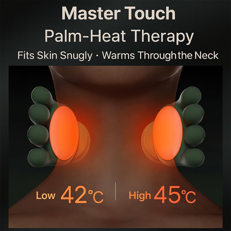Ultimate Neck & Shoulder Deep Kneading Massager Shawl with Heat Therapy