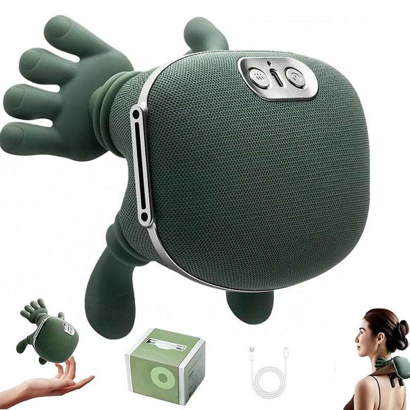 Ultimate Neck & Shoulder Deep Kneading Massager Shawl with Heat Therapy