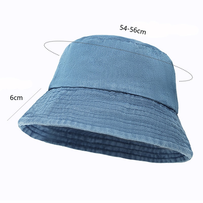 Premium Unisex Cotton Sun Bucket Hat Breathable Outdoor Sunshade Fisherman Cap 1