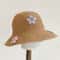Elegant Floral Embroidered Straw Sun Hat Womens Beach Floppy Summer Bucket Hat 2