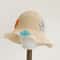 Elegant Floral Embroidered Straw Sun Hat Womens Beach Floppy Summer Bucket Hat 5