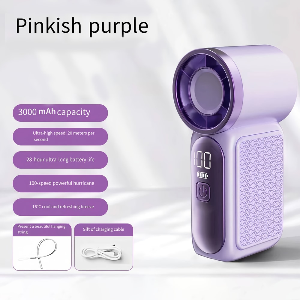 TurboCool Pro Portable USB Rechargeable High Speed Mini Cooling Fan 4