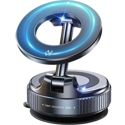 universal magnetic car phone mount & vacuum suction phone holder with adjustment