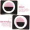 LED Clip On Selfie Ring Light with USB Recharge Rechargeable Phone Video Light