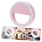 LED Clip On Selfie Ring Light with USB Recharge Rechargeable Phone Video Light