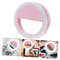 LED Clip On Selfie Ring Light with USB Recharge Rechargeable Phone Video Light