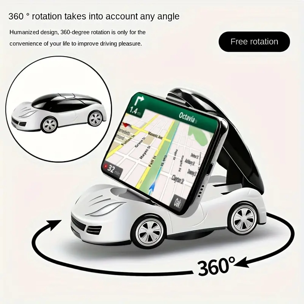 Premium Universal Car Phone Holder Rotation Dashboard Phone Mount for Safe Hands Free Driving