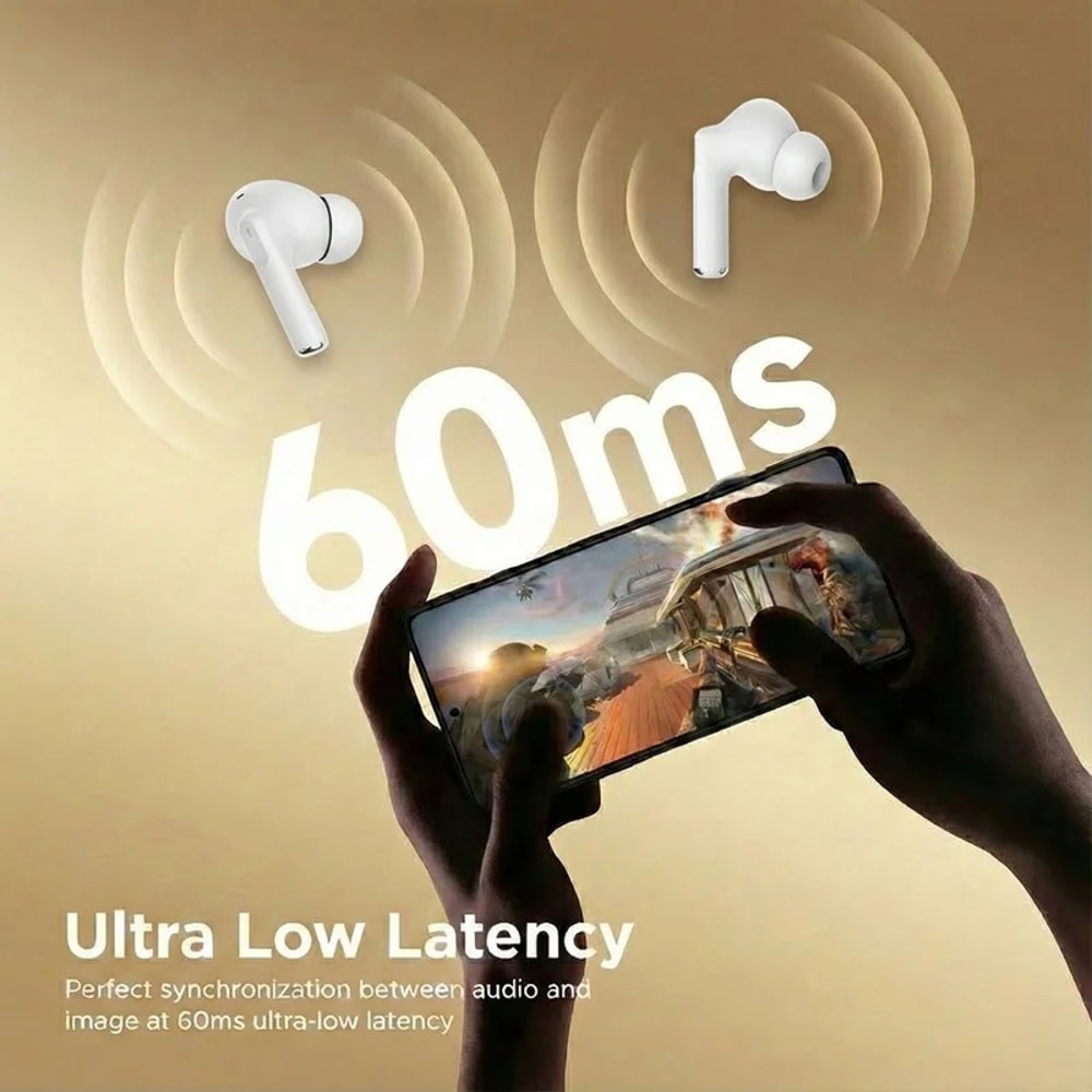 Premium Active Noise Cancelling Wireless Headphones with Immersive Sound & Wireless Charging for Gym & Running